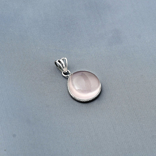 Natural Rose Quartz Cab - Madagascar Pendant P-1001 SDP138302