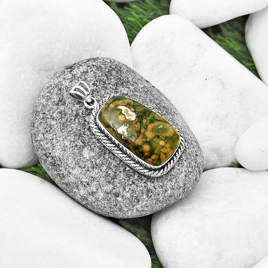 Natural Ocean Jasper - Madagascar Pendant P-1074 SDP138790