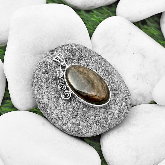 Floral - Natural Hypersthene - Canada Pendant P-1070 SDP138928