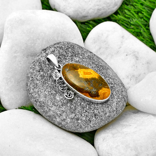 Floral - Ocean Jasper - Madagascar Pendant P-1070 SDP139467