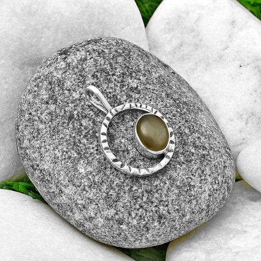 Natural Gray Moonstone Pendant P-1067 SDP139582