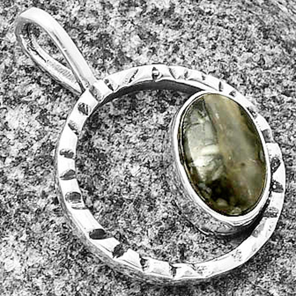 Natural Mexican Cabbing Fossil Pendant P-1067 SDP139677