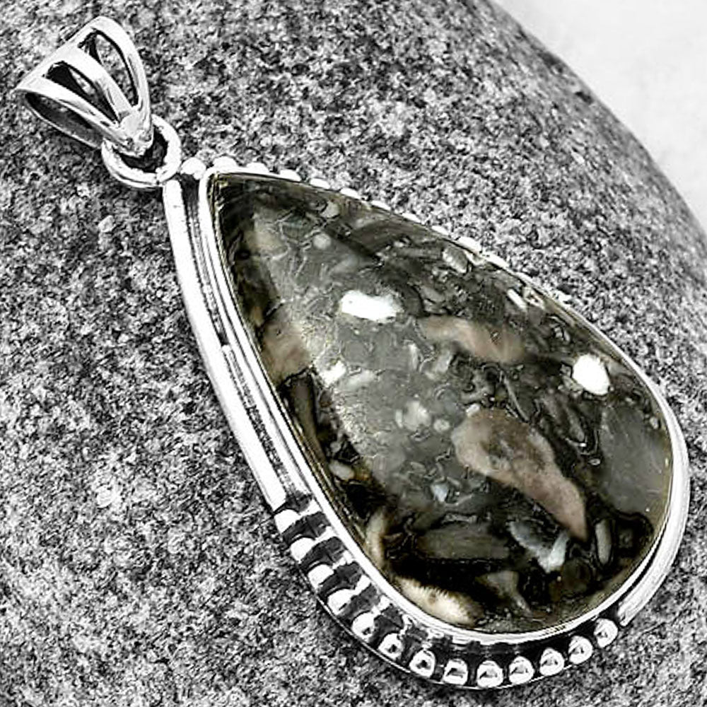 Llanite Blue Opal Crystal Sphere Pendant P-1073 SDP139786