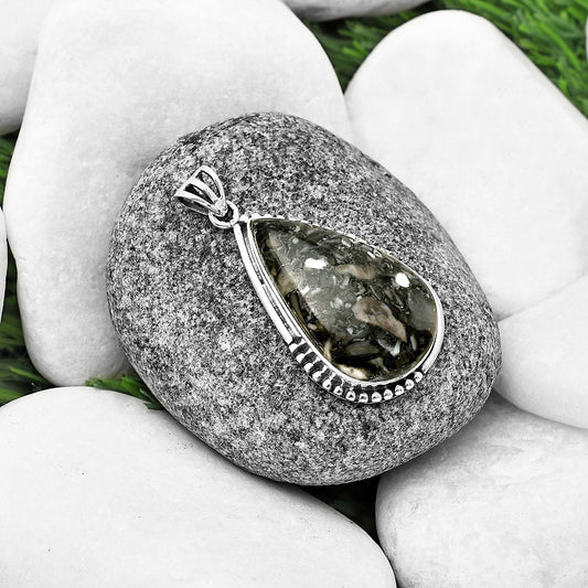 Llanite Blue Opal Crystal Sphere Pendant P-1073 SDP139786