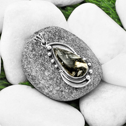 Natural Mexican Cabbing Fossil Pendant P-1012 SDP139857