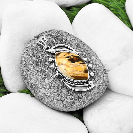 Natural Peanut Wood Pendant P-1012 SDP139864