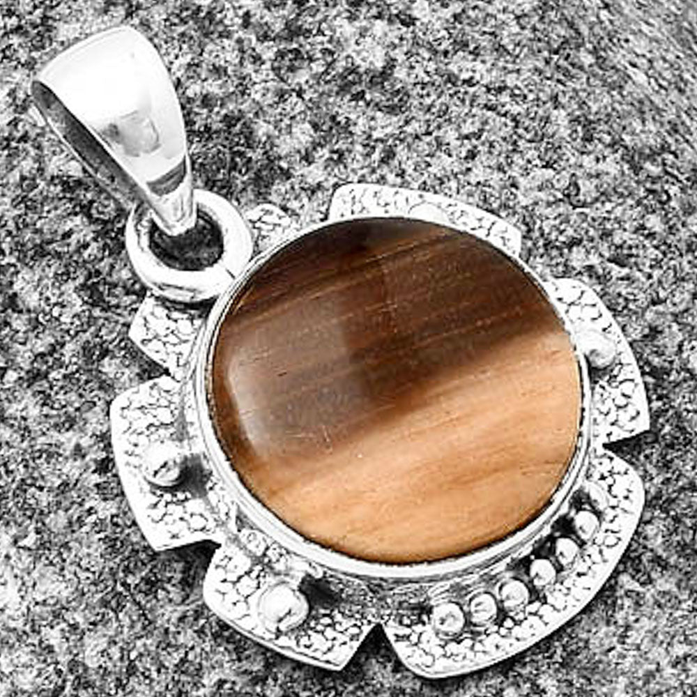 Natural Petrified Wood Pendant P-1485 SDP140265