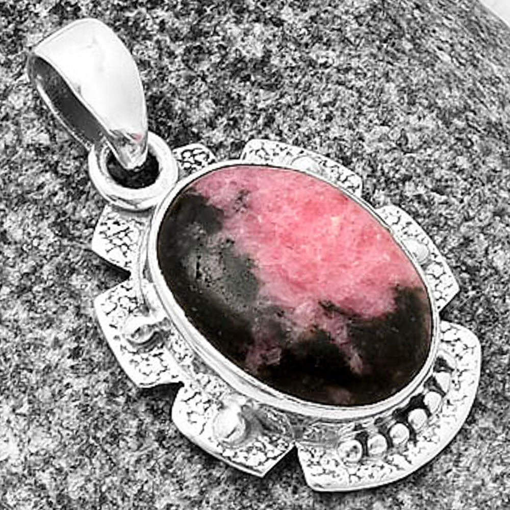 Natural Rhodonite Pendant P-1485 SDP140269
