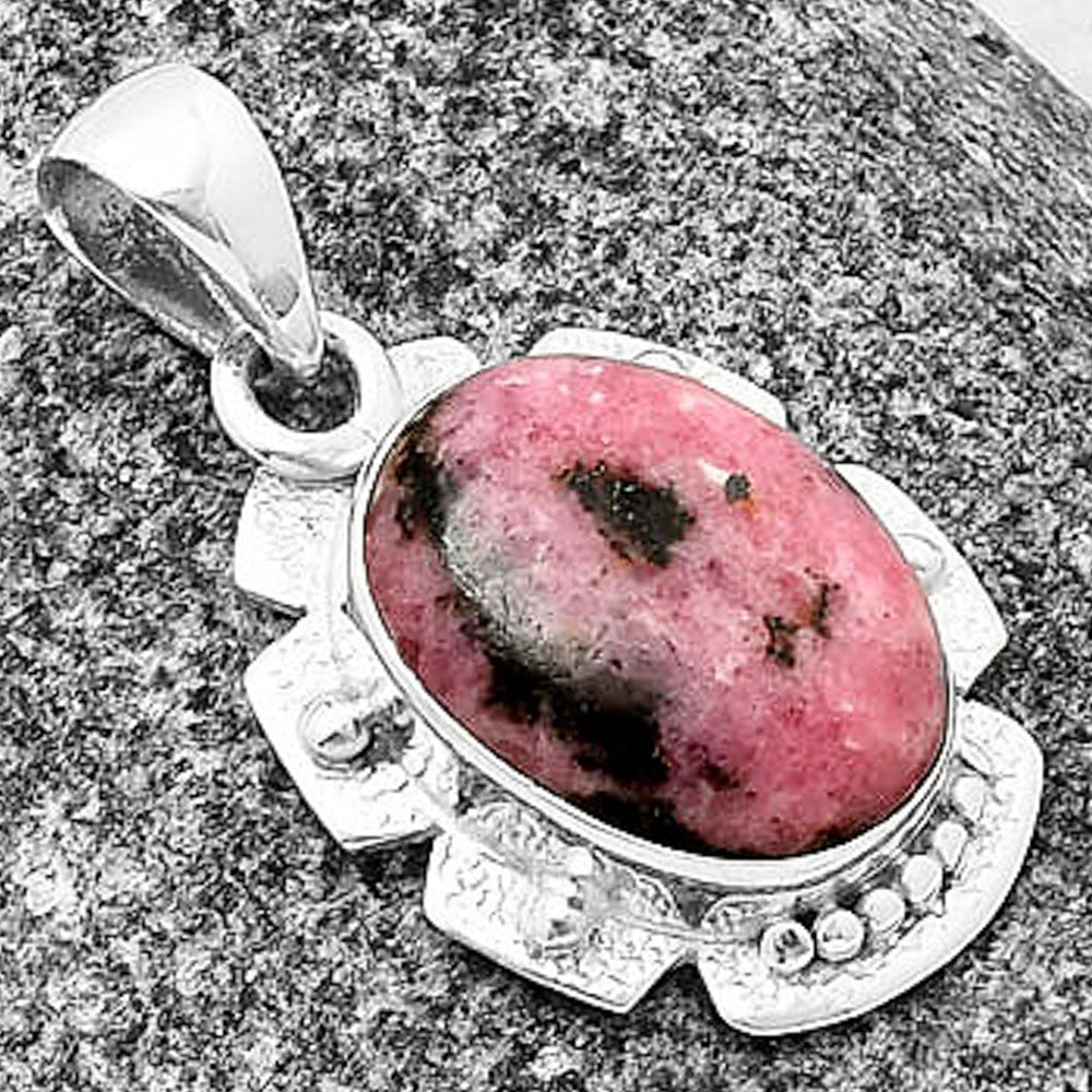 Natural Rhodonite Pendant P-1485 SDP140286