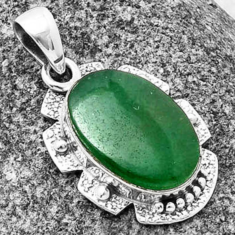 Natural Green Aventurine Pendant P-1485 SDP140287
