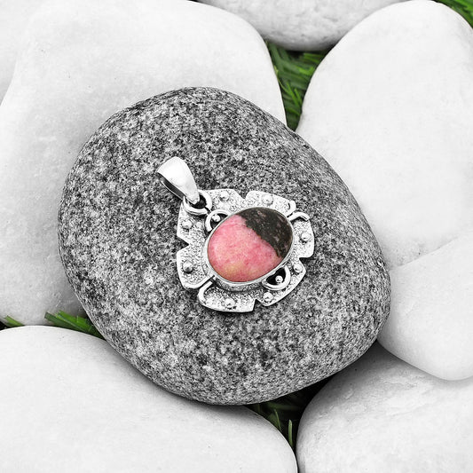 Natural Rhodonite Pendant P-1390 SDP140316