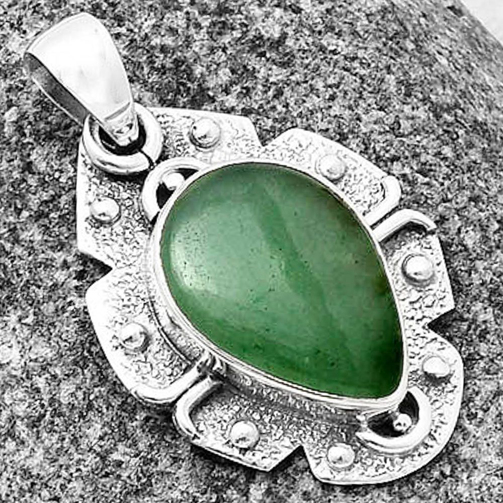 Natural Green Aventurine Pendant P-1390 SDP140318