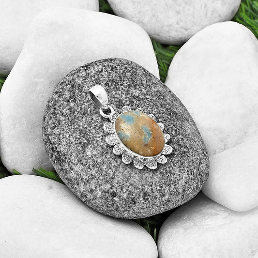 Natural Cavansite - India Pendant P-1205 SDP140360