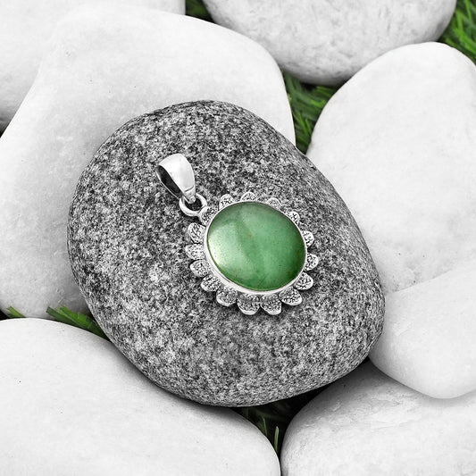 Natural Green Aventurine Pendant P-1205 SDP140372