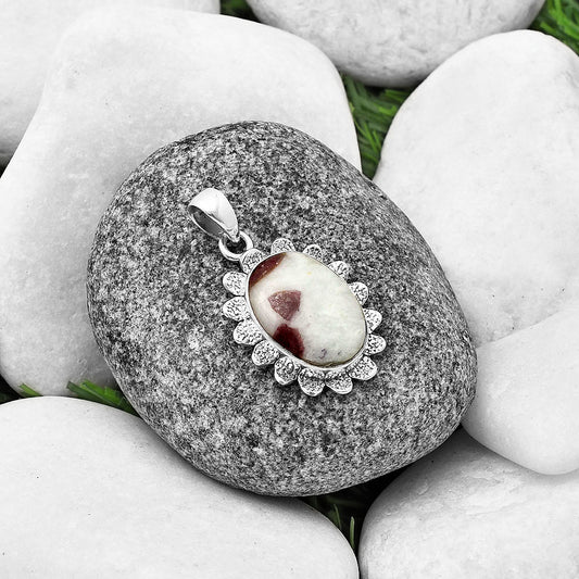 Natural Pink Tourmaline in Quartz Pendant P-1205 SDP140380