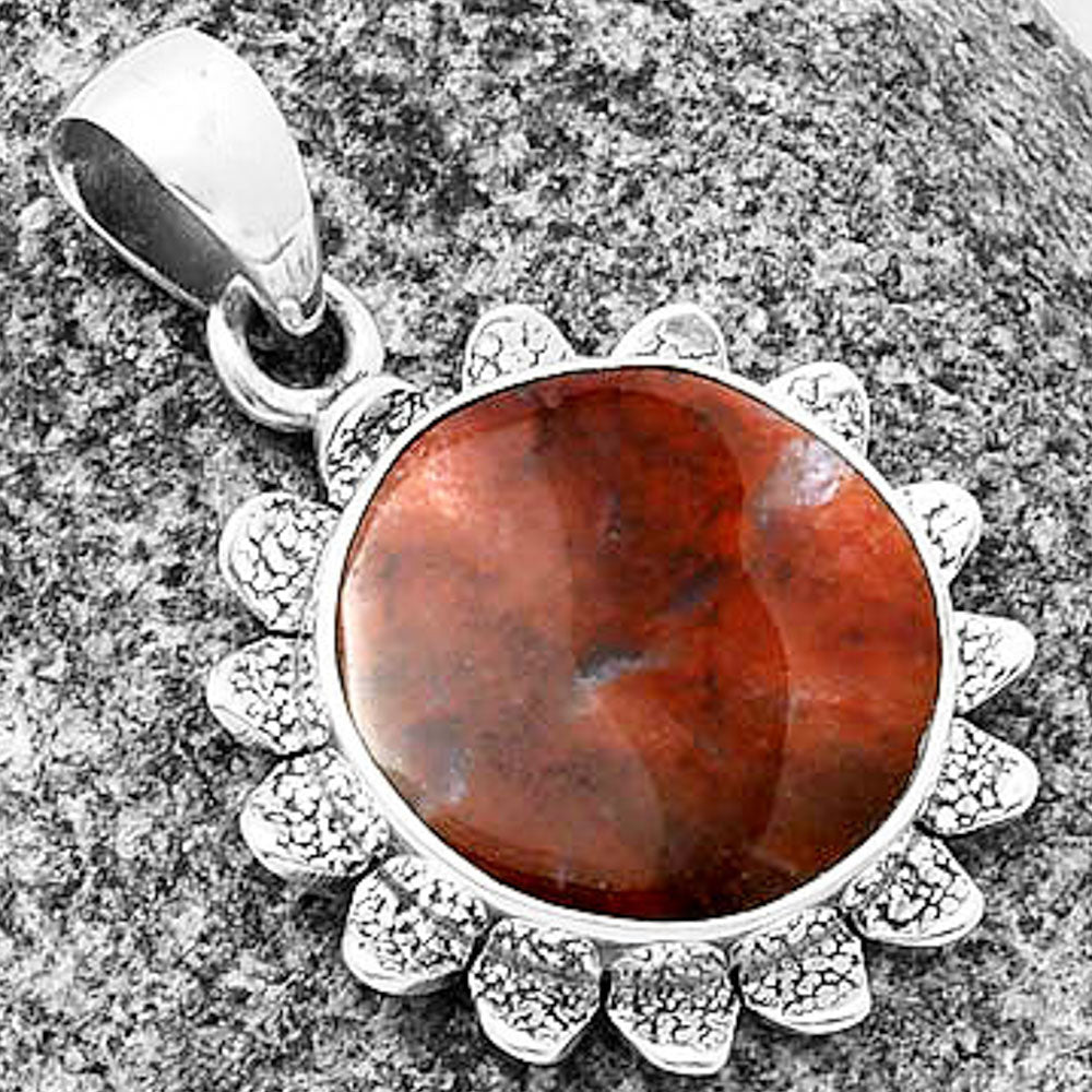 Natural Red Moss Agate Pendant P-1205 SDP140396