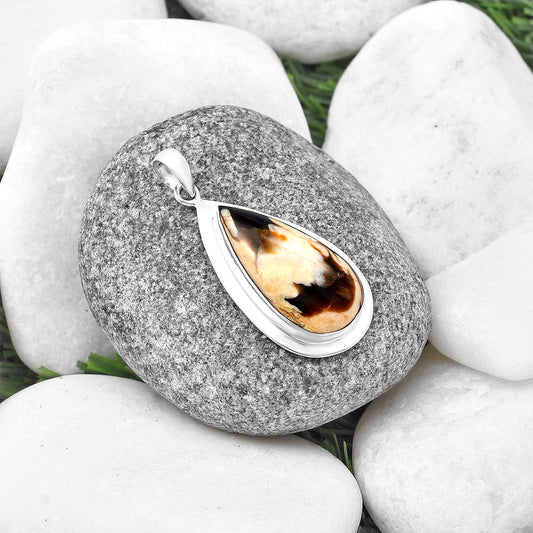 Natural Peanut Wood Pendant P-1076 SDP140494