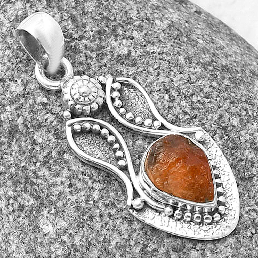 Natural Sunstone Rough Pendant P-1277 SDP140567