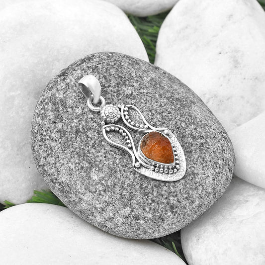 Natural Sunstone Rough Pendant P-1277 SDP140567