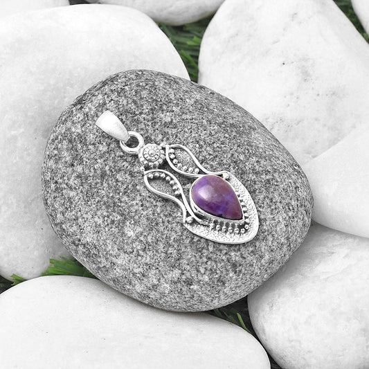 Natural Lavender Jade Pendant P-1277 SDP140572