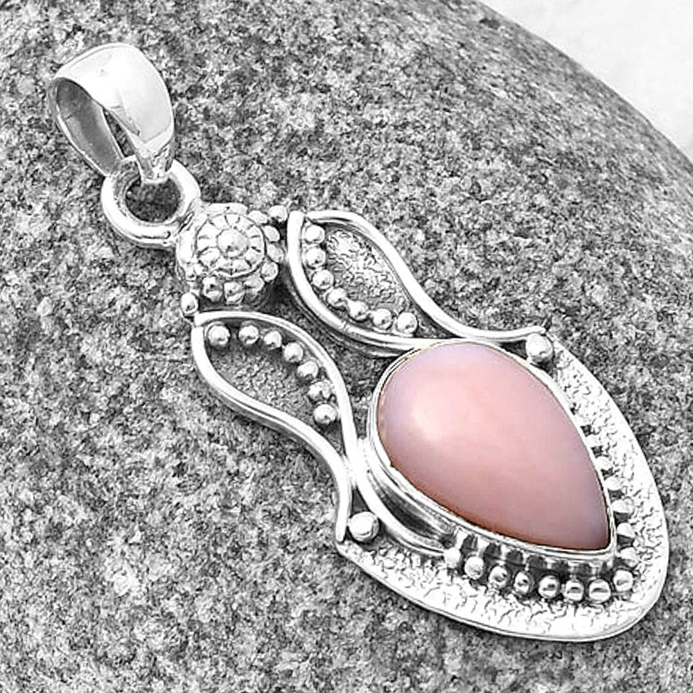 Natural Pink Scolecite Pendant P-1277 SDP140576