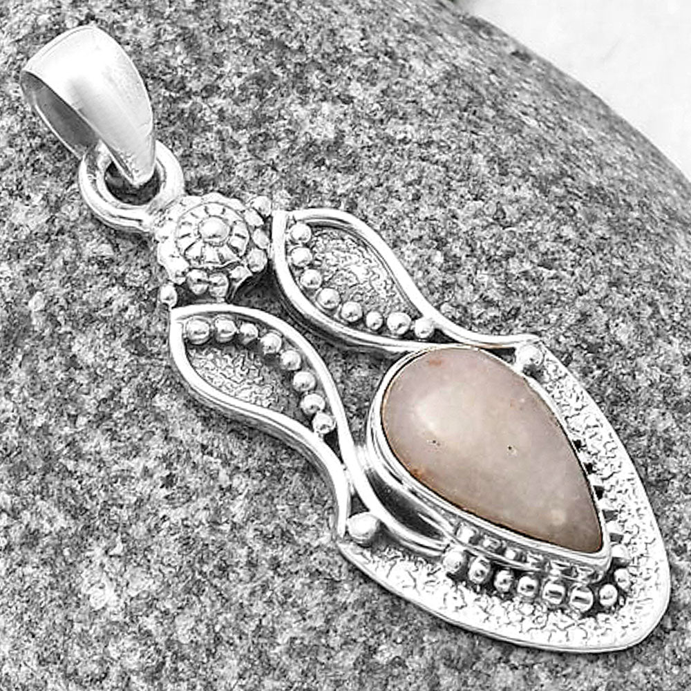 Natural Pink Scolecite Pendant P-1277 SDP140579