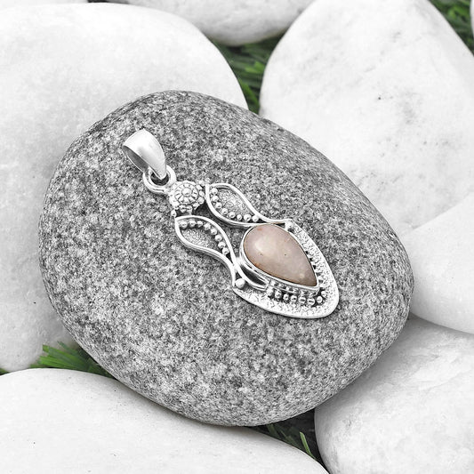 Natural Pink Scolecite Pendant P-1277 SDP140579