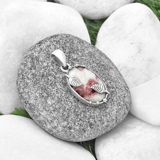 Natural Pink Tourmaline in Quartz Pendant P-1226 SDP140604
