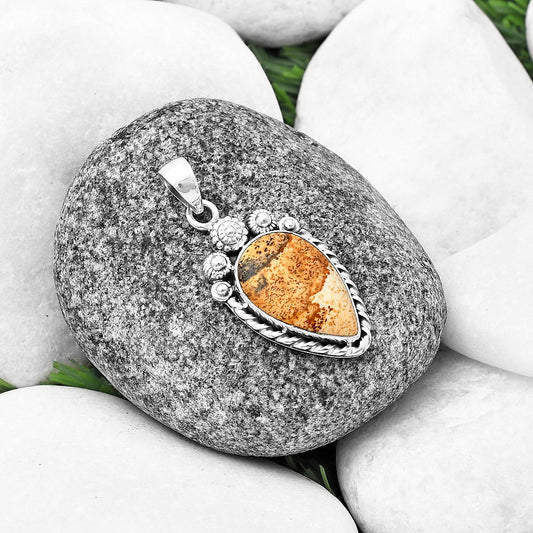 Natural Picture Jasper Pendant P-1616 SDP140635