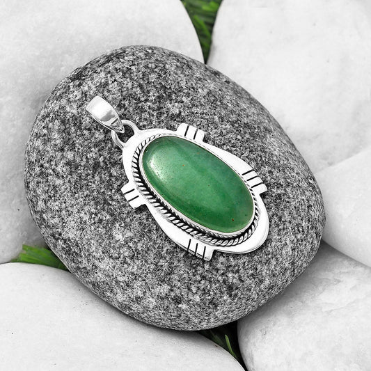 Natural Green Aventurine Pendant P-1463 SDP140665