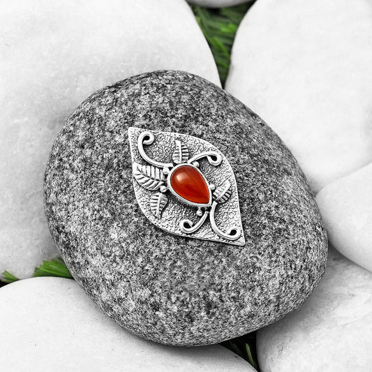 Natural Carnelian Pendant P-1518 SDP140744
