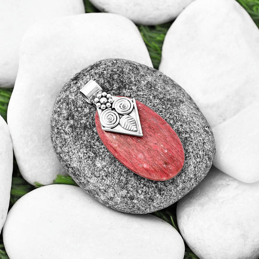 Natural Owl - Pink Tulip Quartz Pendant P-1649 SDP141005