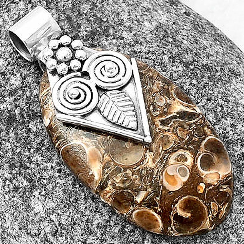 Natural Owl - Turtella Jasper - USA Pendant P-1649 SDP141019