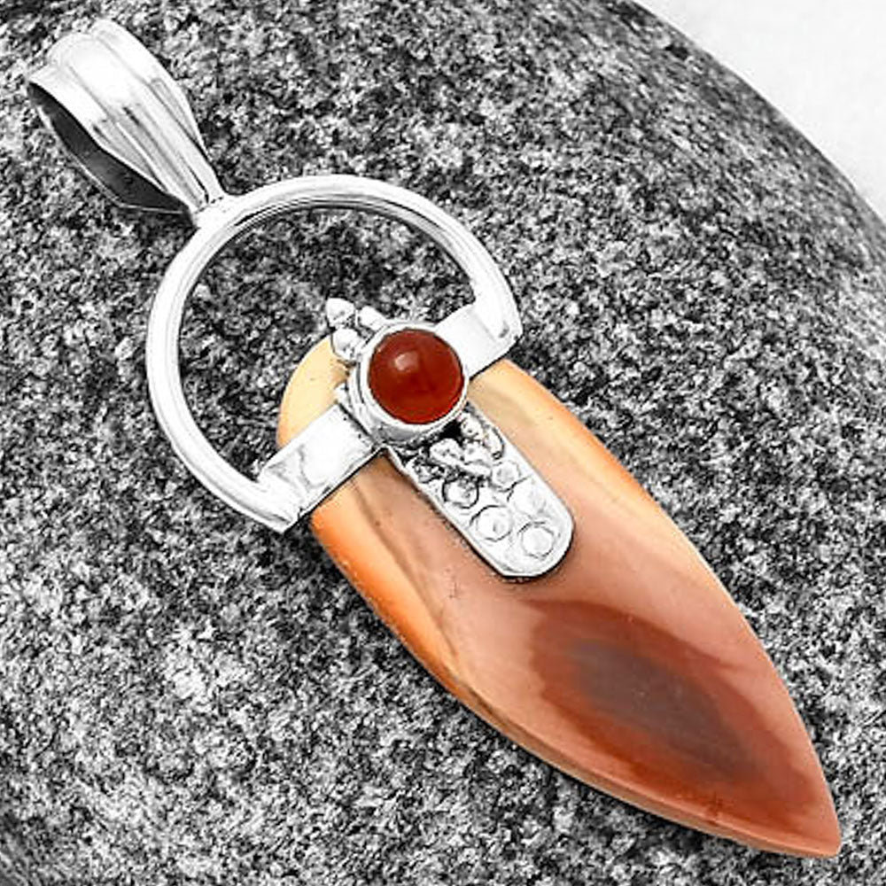 Imperial Jasper - Mexico & Carnelian Pendant P-1723 SDP141197