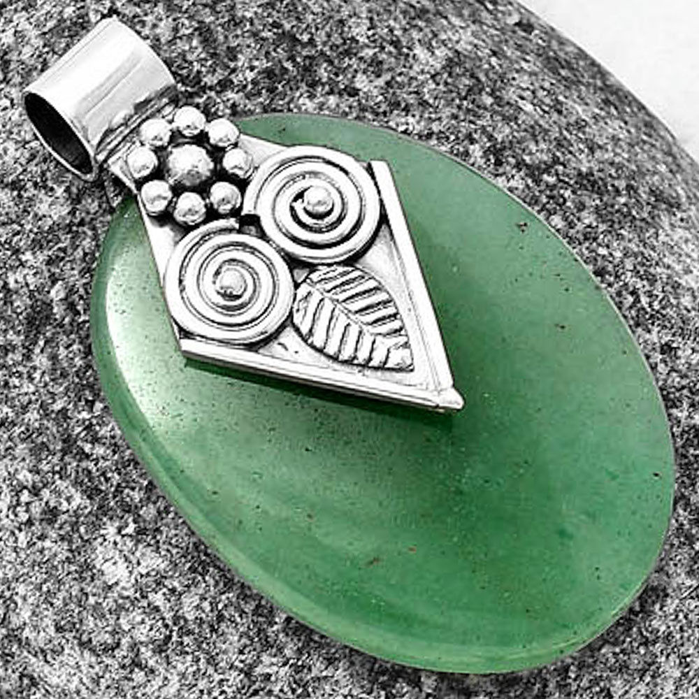 Natural Green Aventurine Pendant P-1649 SDP141239