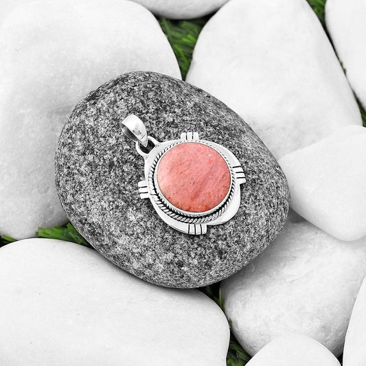 Natural Pink Tulip Quartz Pendant P-1463 SDP141246