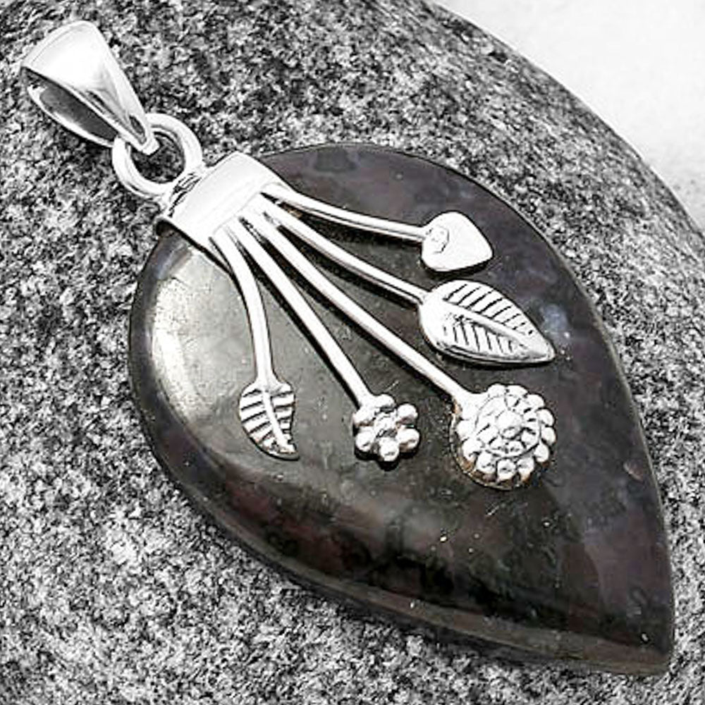 Natural Indigo Gabbro Pendant P-1647 SDP141288