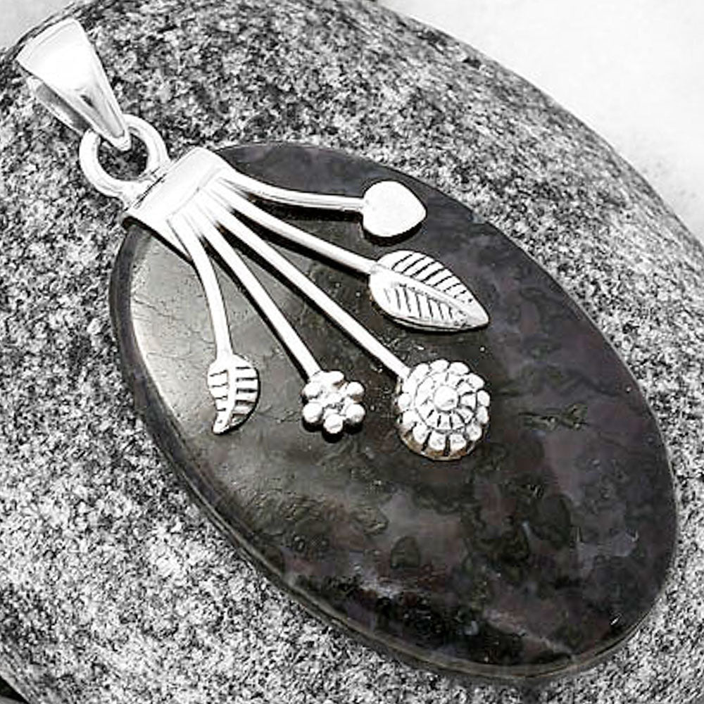 Natural Indigo Gabbro Pendant P-1647 SDP141292