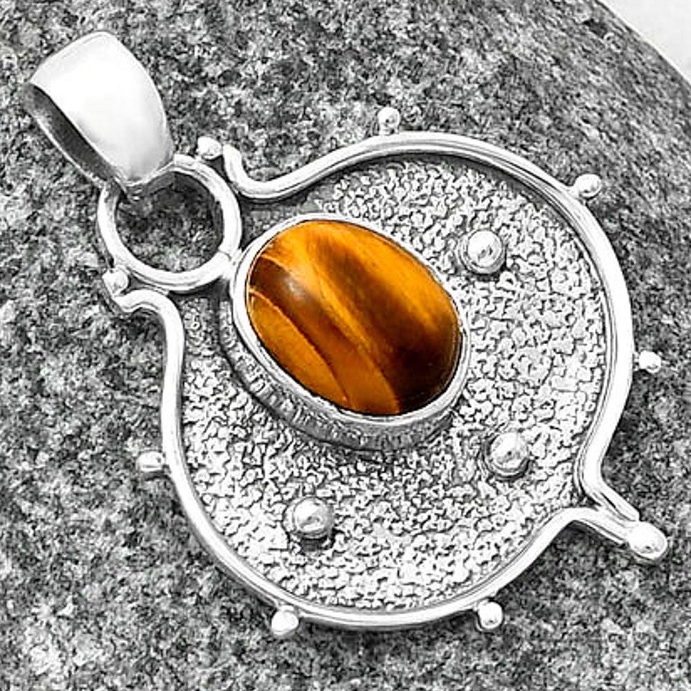 Natural Tiger Eye - Africa Pendant P-1403 SDP141315