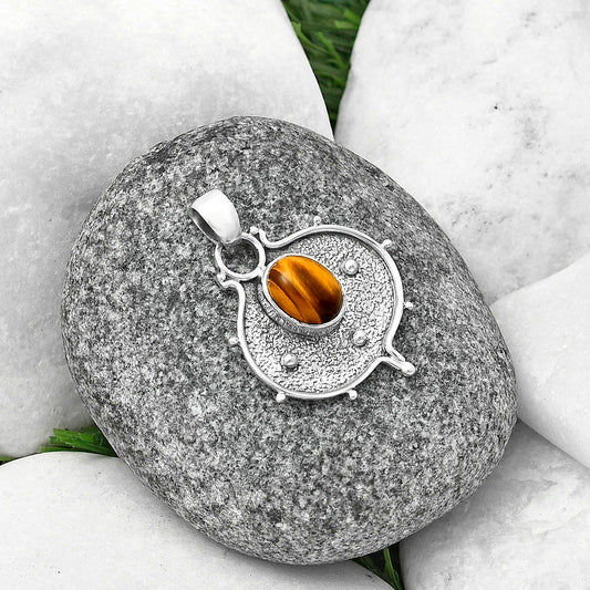 Natural Tiger Eye - Africa Pendant P-1403 SDP141315