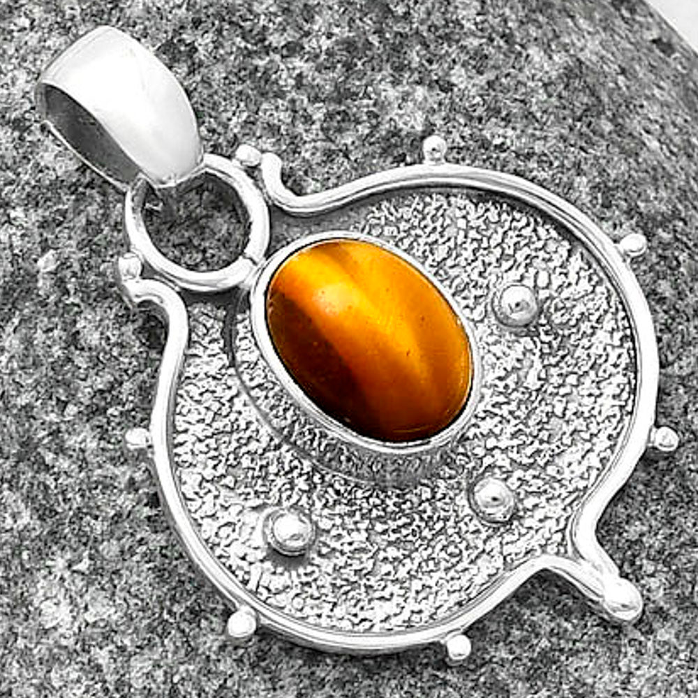 Natural Tiger Eye - Africa Pendant P-1403 SDP141316