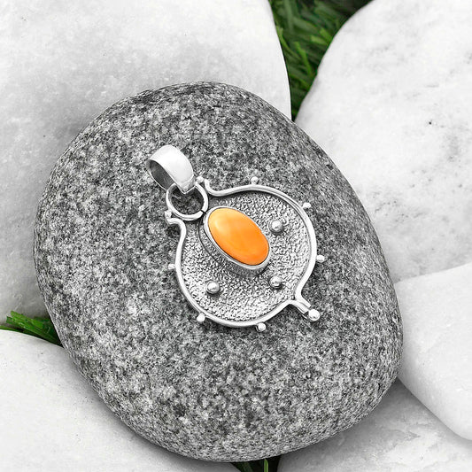 Natural Spiny Oyster Shell - Arizona Pendant P-1403 SDP141322