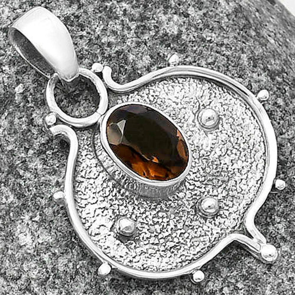 Natural Smoky Quartz - Brazil Pendant P-1403 SDP141338