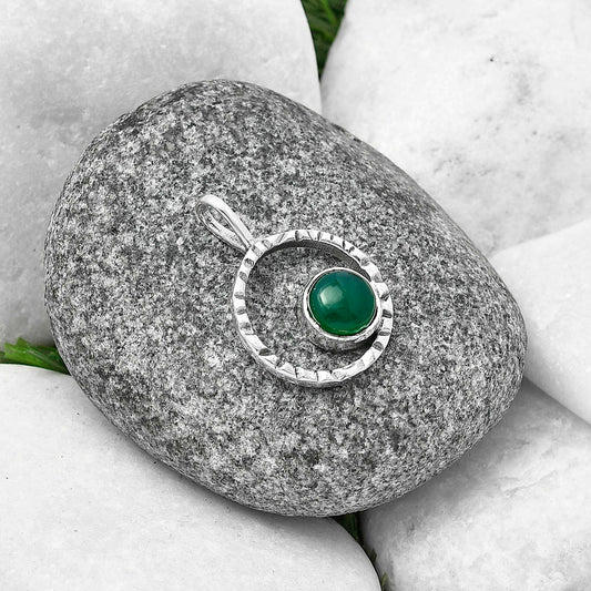 Natural Green Onyx Pendant P-1067 SDP141364