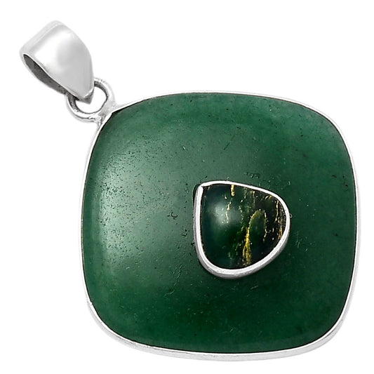 Green Aventurine & Green Fuchsite Pendant P-1323 SDP141501