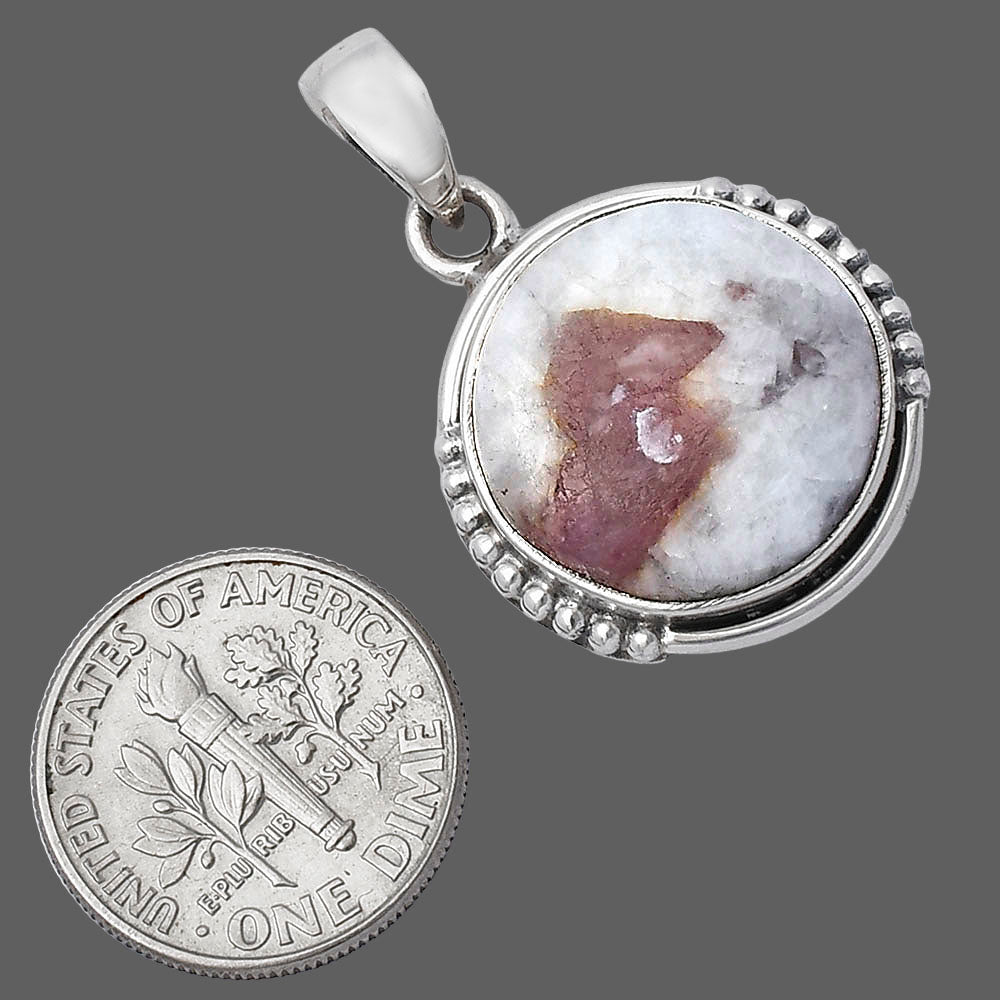 Natural Pink Tourmaline in Quartz Pendant P-1326 SDP141719