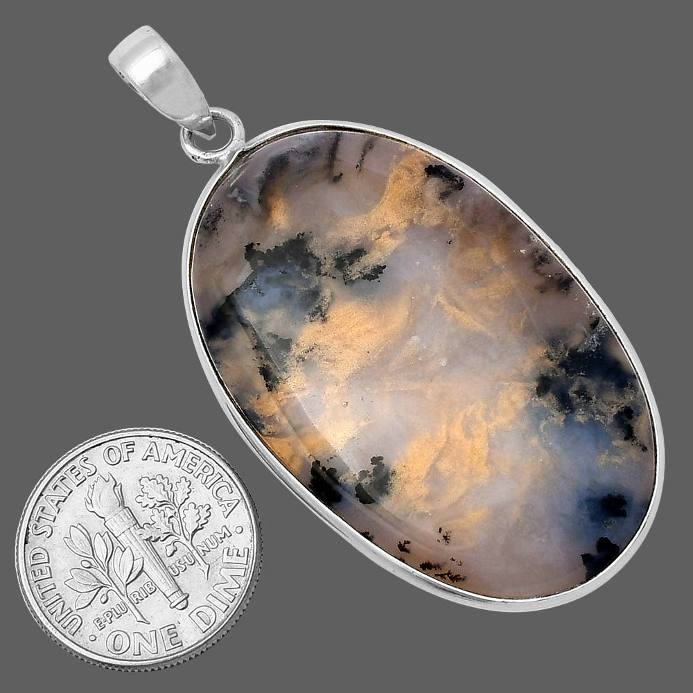 Natural Robinson Ranch Plume Agate Pendant P-1001 SDP141847