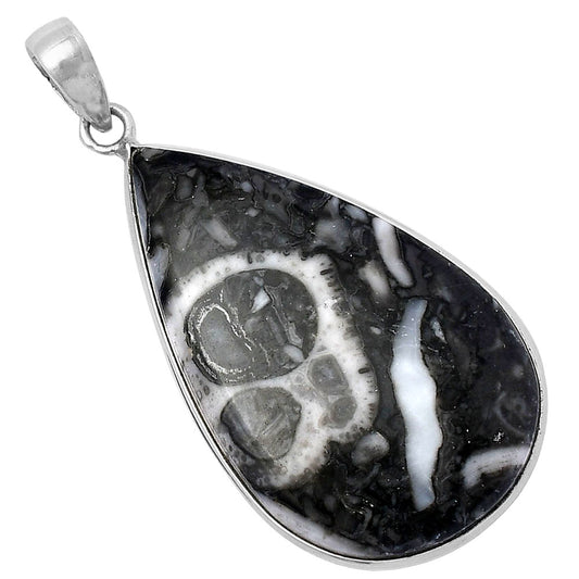 Natural Mexican Cabbing Fossil Pendant P-1001 SDP141849