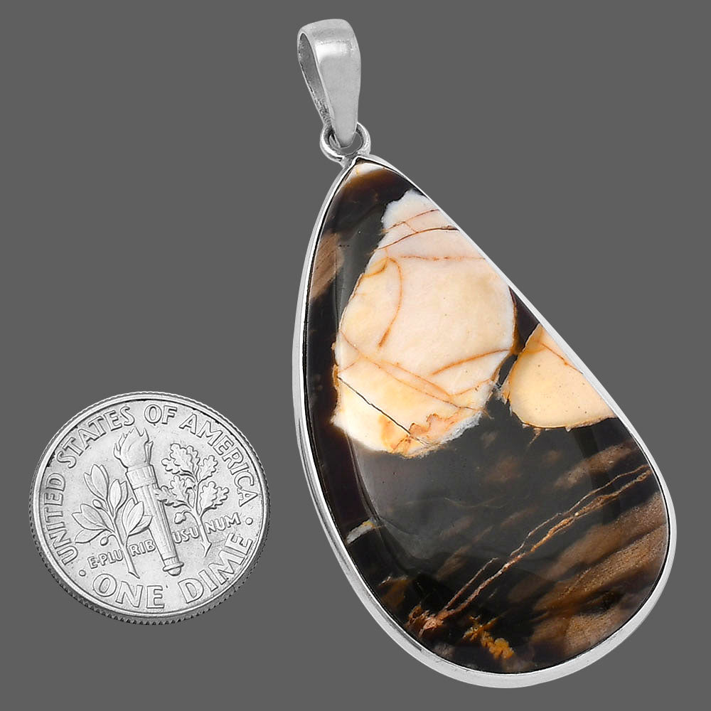 Natural Peanut Wood Pendant P-1001 SDP142023