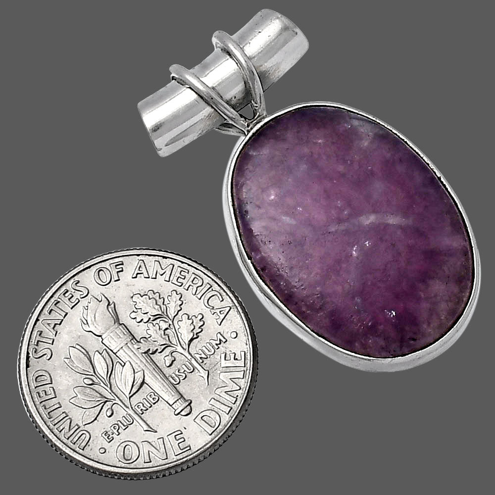 Natural Purple Lepidolite Pendant P-1304 SDP142833